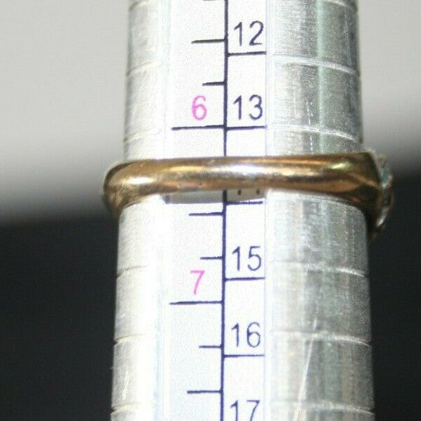 Vtg 1940's 14k Yellow gold Multi-Stone Dome Temple Cocktail Ring 4.3 g SZ 6.5