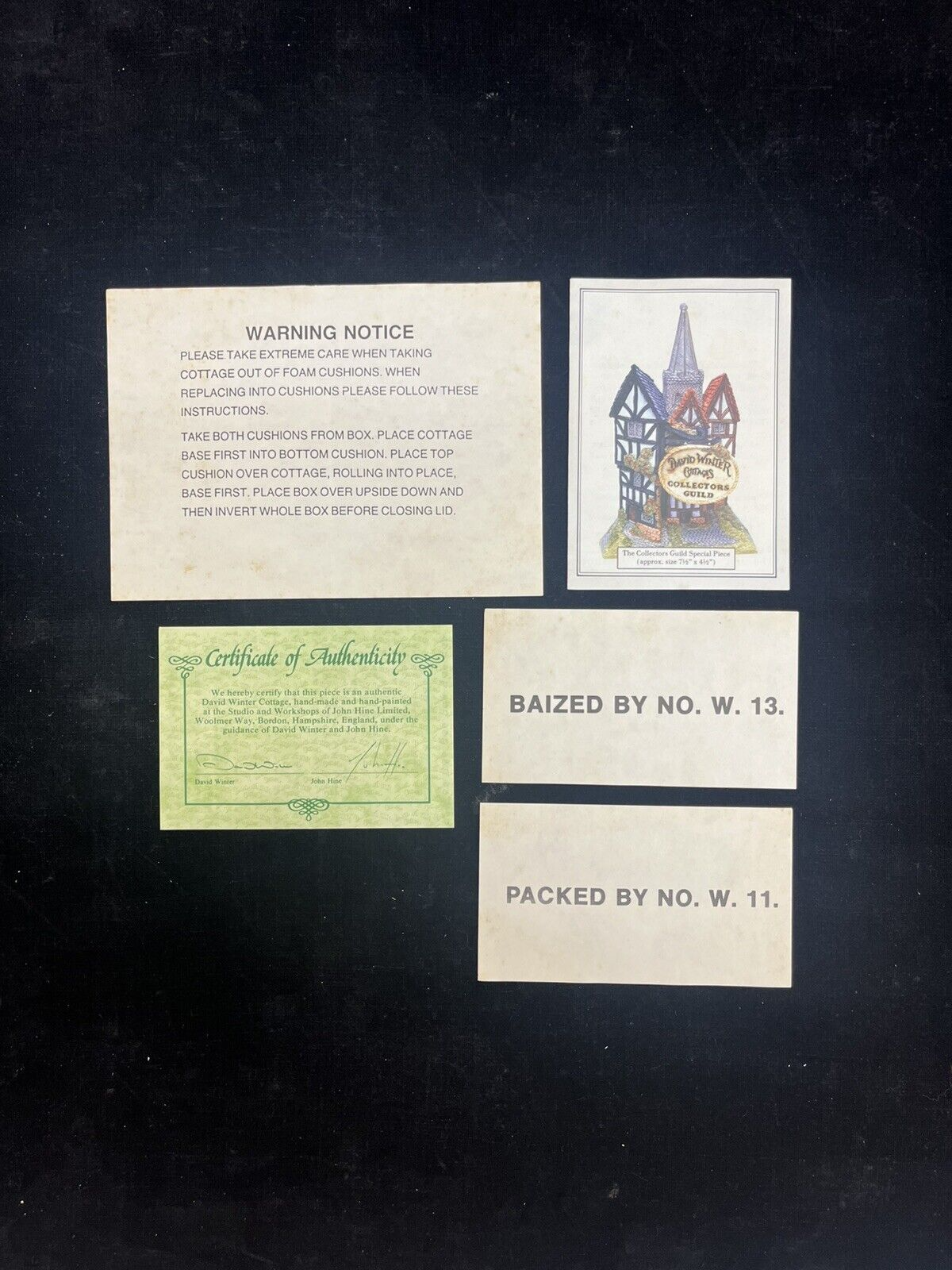 Home Guard - 1989 David Winters Collectors Guild #5 - Original Box & COA