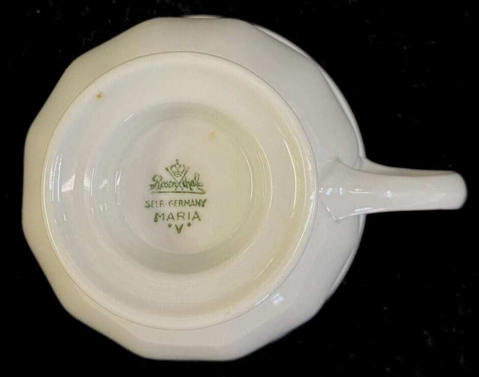 Rosenthal Maria White Classic Rose Footed Cup & Saucer Set 12 available