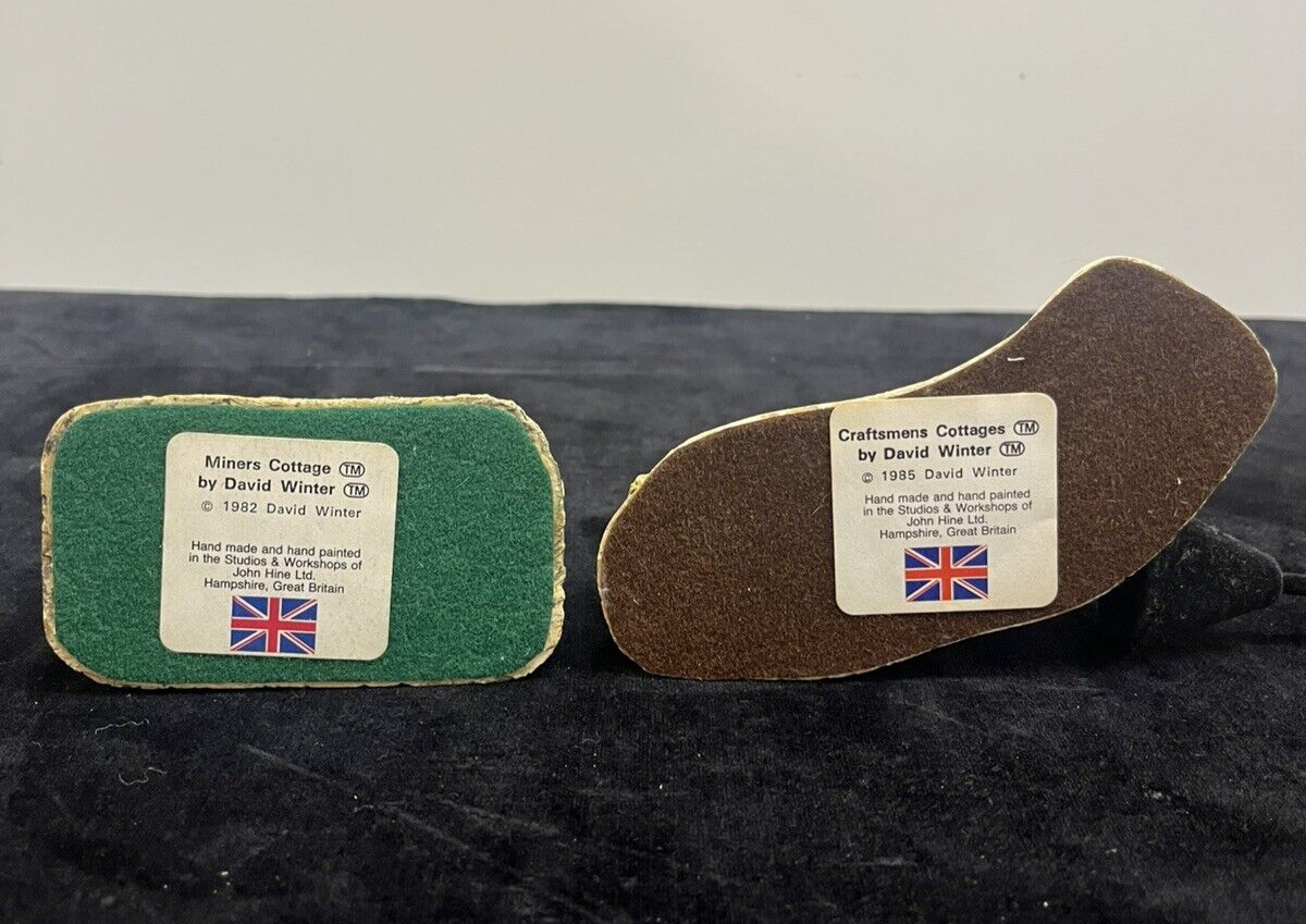 David Winter Cottages Lot Of 4: Yeoman’s Farm, Blackfriars, Craftsman, Miners