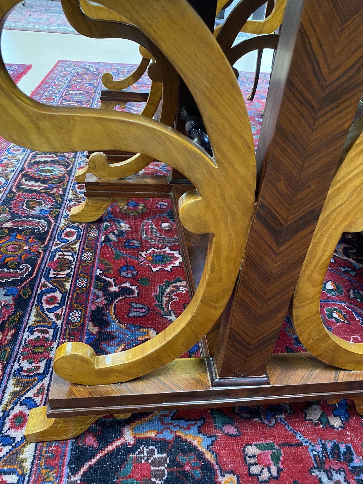 PAIR of ANTIQUE BIEDERMEIER STYLE SINGLE DRAWER SIDE END SOFA TABLES