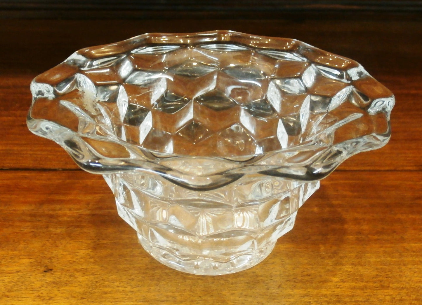 Fostoria American Clear Crystal Mayo Bowl 6" x 3" perfect