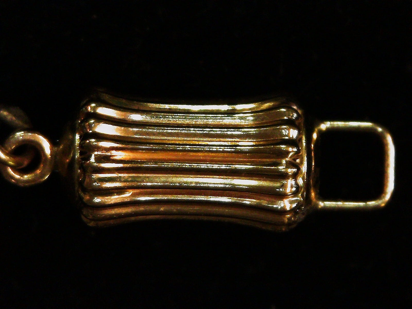 Cultured Tahitian Black South Sea Pearl Necklace, 36in, 14k gold clasp, 6.5mm