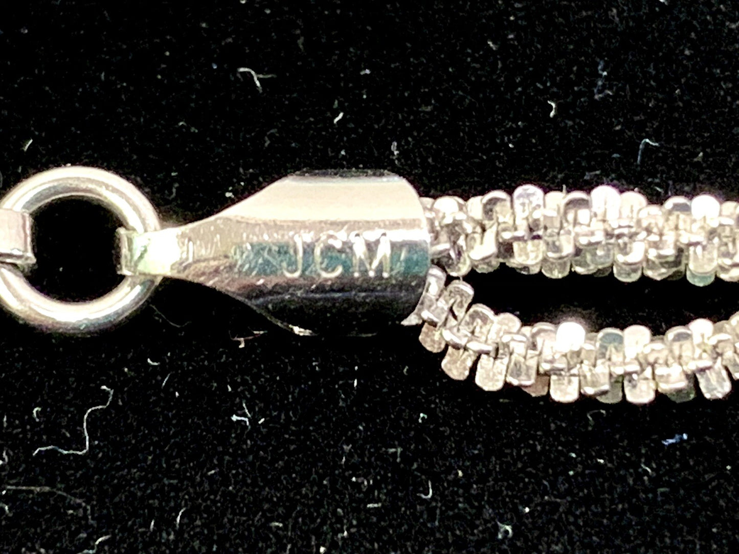 STERLING SILVER 925 TRIPLE STRAND Necklace Italy 18" 15.7 g by Jacmel JCM