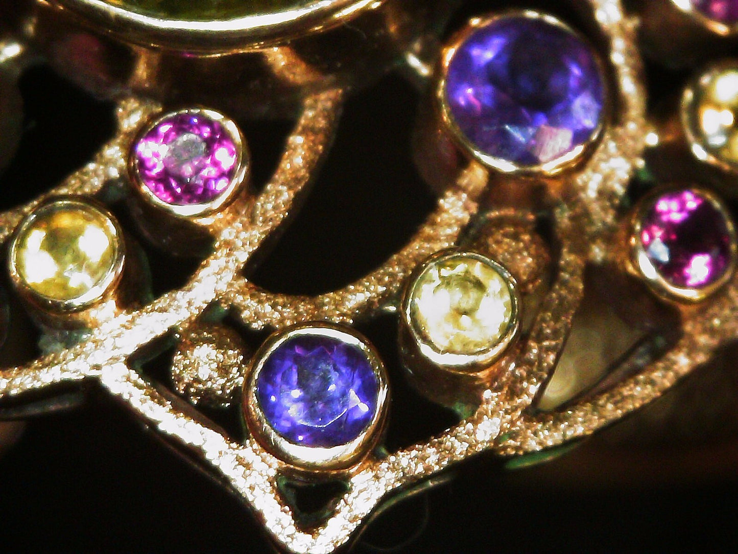 Nicky Butler RAJ Collection Limited Edition MultiGem 6 1/4" Cuff Bracelet Bronze