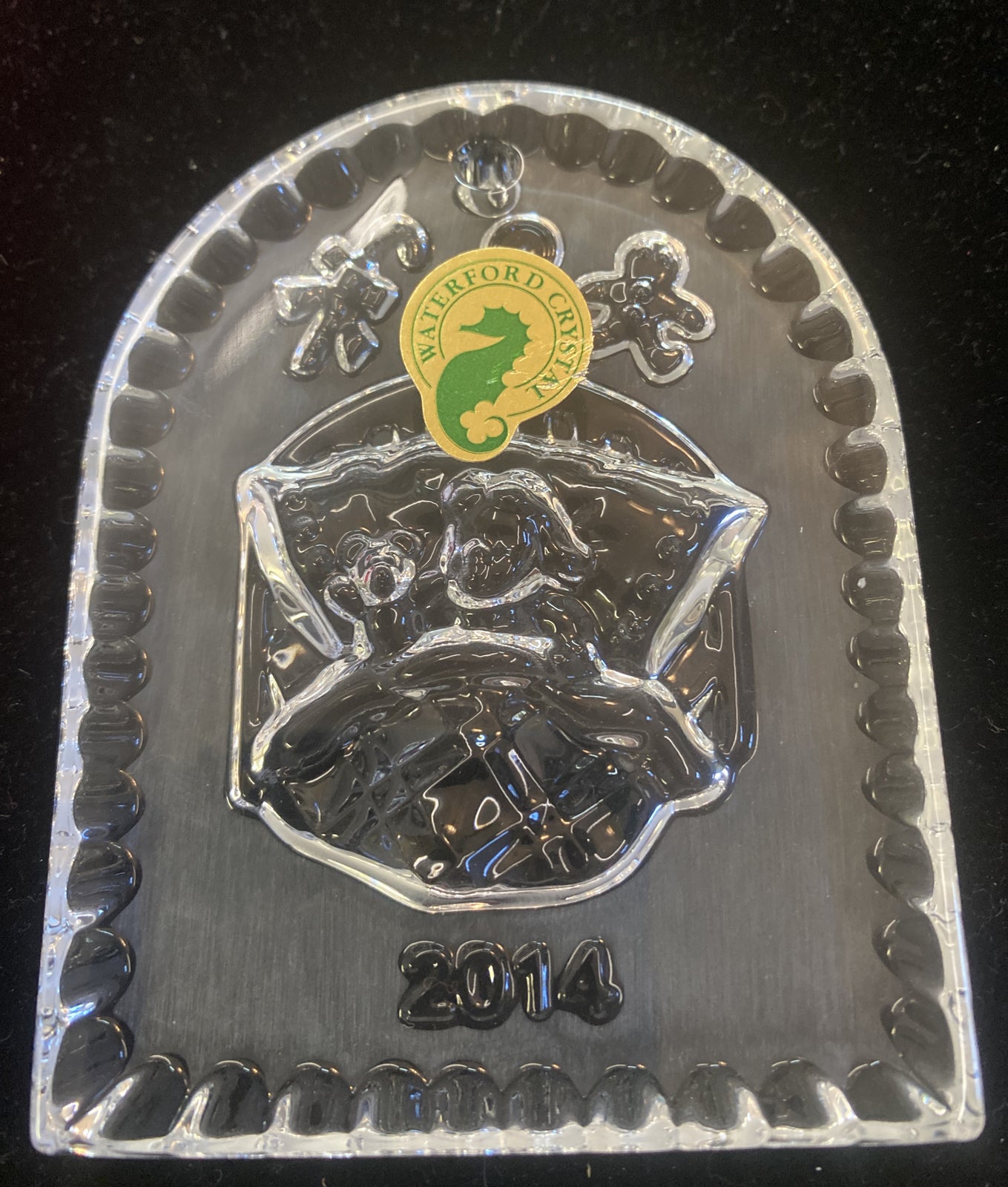 WATERFORD 2014 T'WAS THE NIGHT BEFORE CHRISTMAS Crystal Ornament w/original bag
