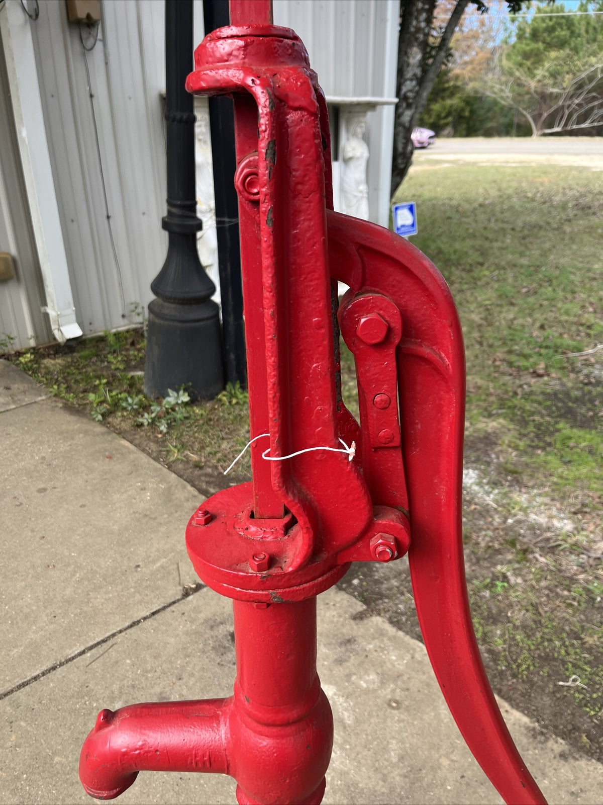Vintage Red Challenge Co Batavia ILL Cast Iron Antique Hand Water Well Pump