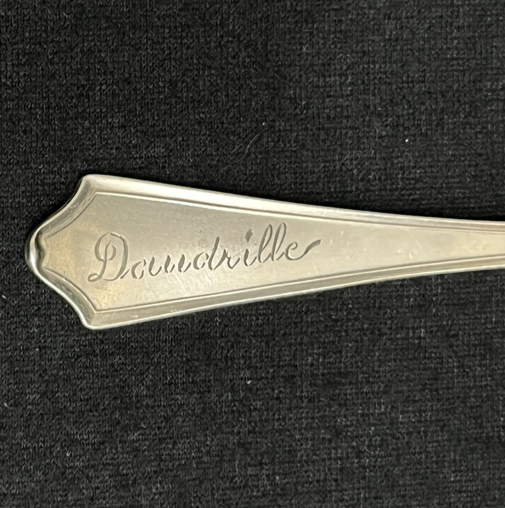 Roger Williams by Baker Manchester Baby Spoon & Fork Set, Engraved 30.56g