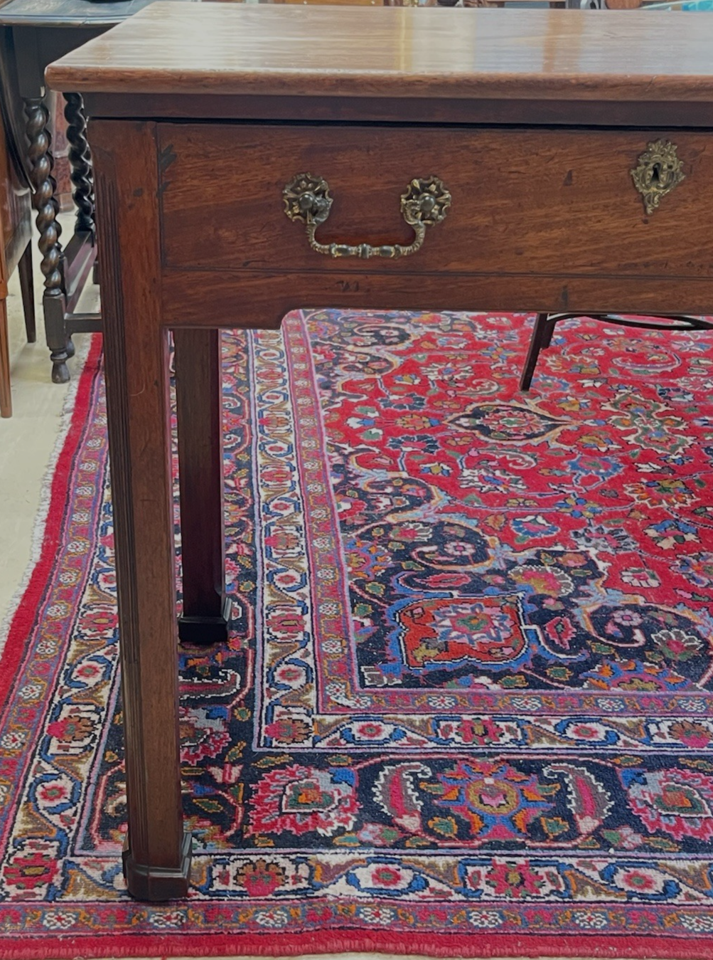 ANTIQUE ENGLISH PERIOD GEORGE III MAHOGANY ARCHITECTS DESK WRITING WORK TABLE