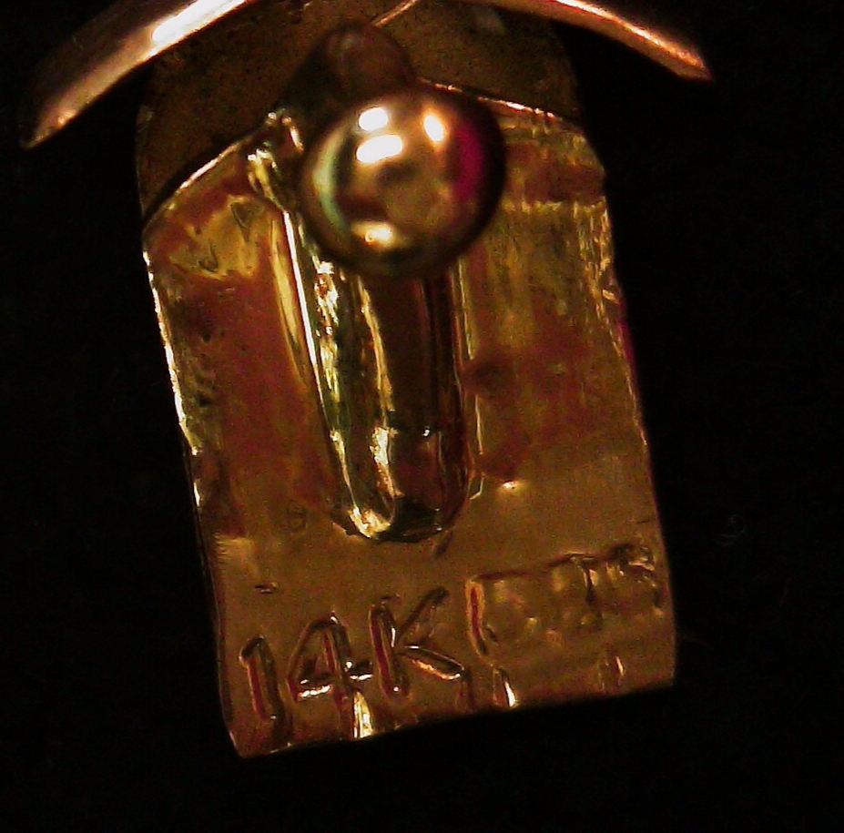 14K Yellow Gold Floral Six Multi Color Oval Cabochon Jade Bracelet 8 in