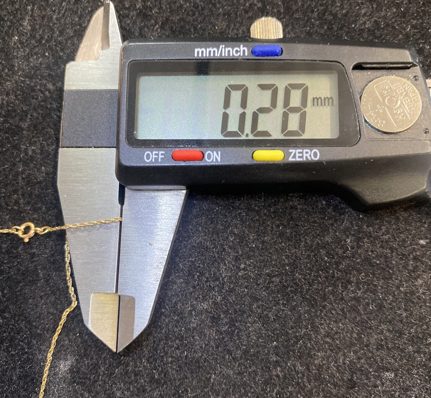 14K Yellow Gold 18.5" Chain .65g