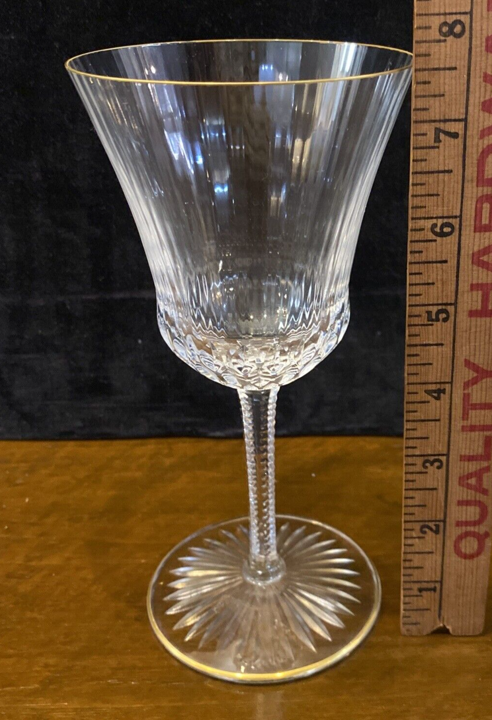 Saint Louis Apollo Gold Water  Goblets  Set of 3 BH306