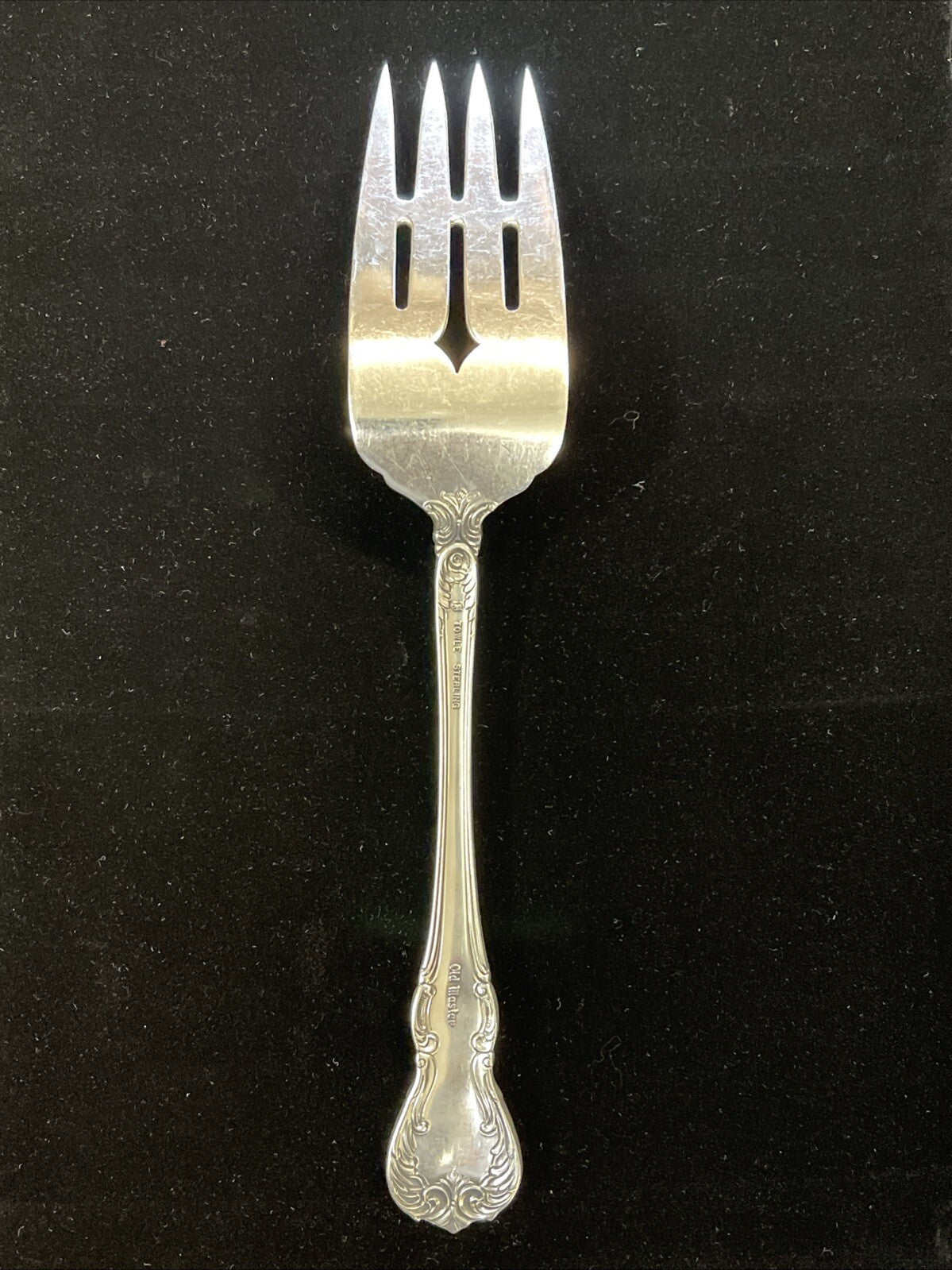 OLD MASTER 1942 Towle 69g Sterling Silver Cold Meat Serving Fork 8.25"