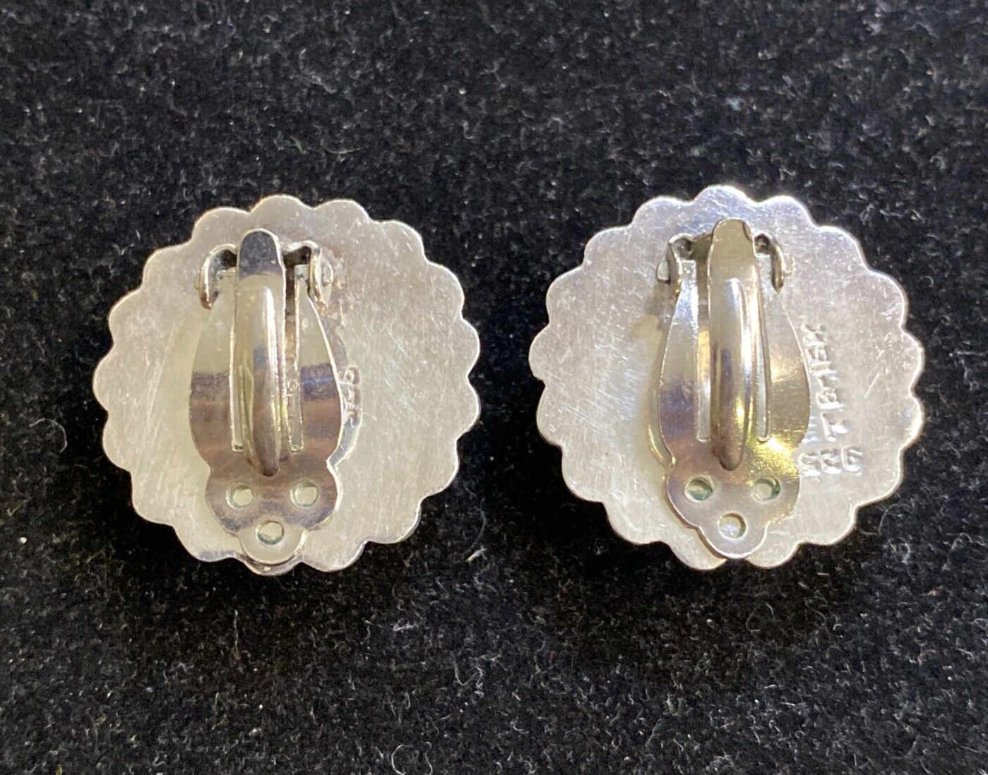 Sterling 925 Clip Earrings 16.2g