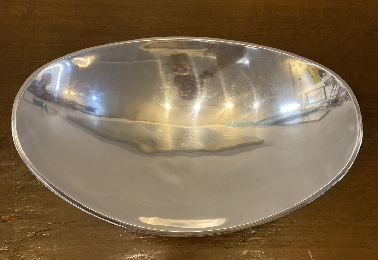 Vintage 1990 NAMBE 668 15-INCH Sculpture LAVA BOWL w/ original bag BH297