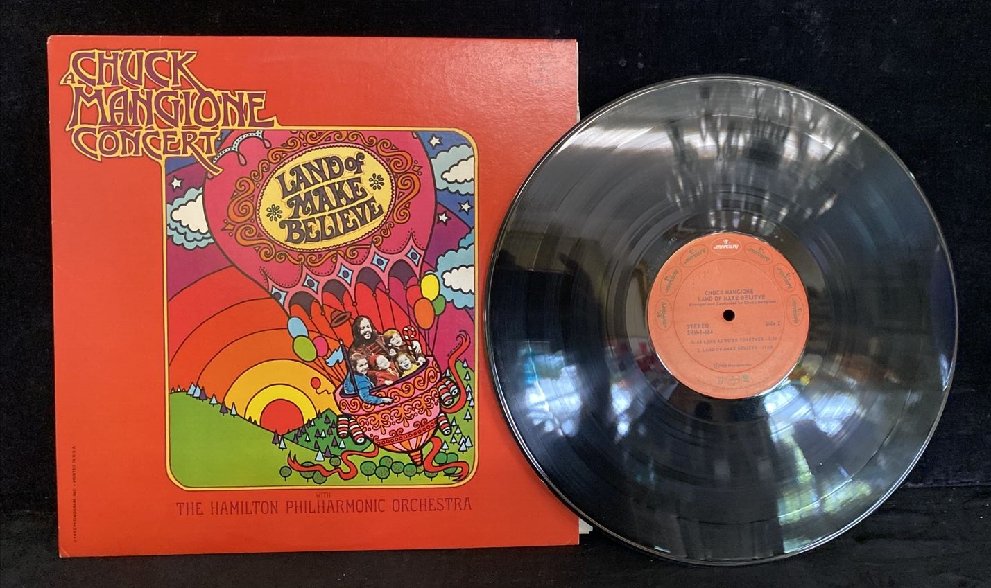 Chuck Mangione Live Concert Land of Make Believe Concert Jazz Vinyl LP NM 1973