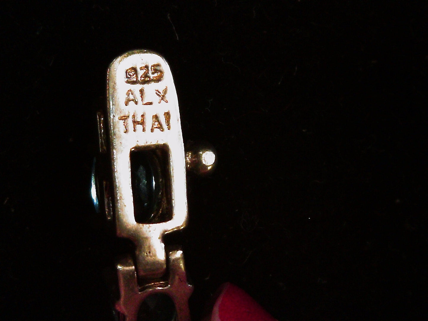 ALX Thailand Sterling Silver 925 22 Stones Blue Topaz Tennis Bracelet 12.3g 7.5"