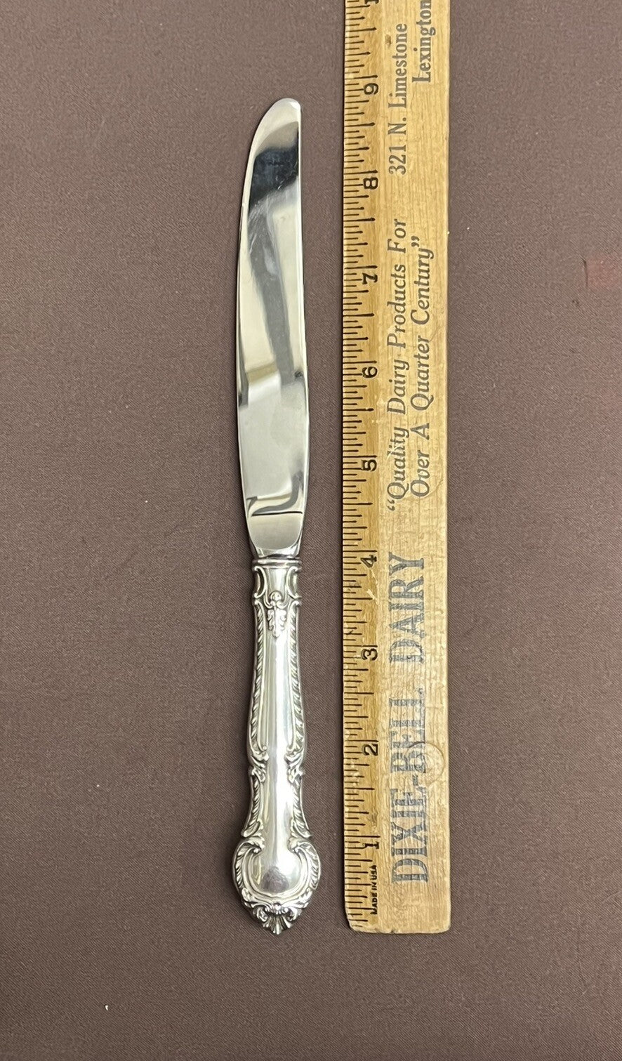 Gorham English Gadroon 8 7/8" New French Hollow Knife 64.5g each Beveled Blade