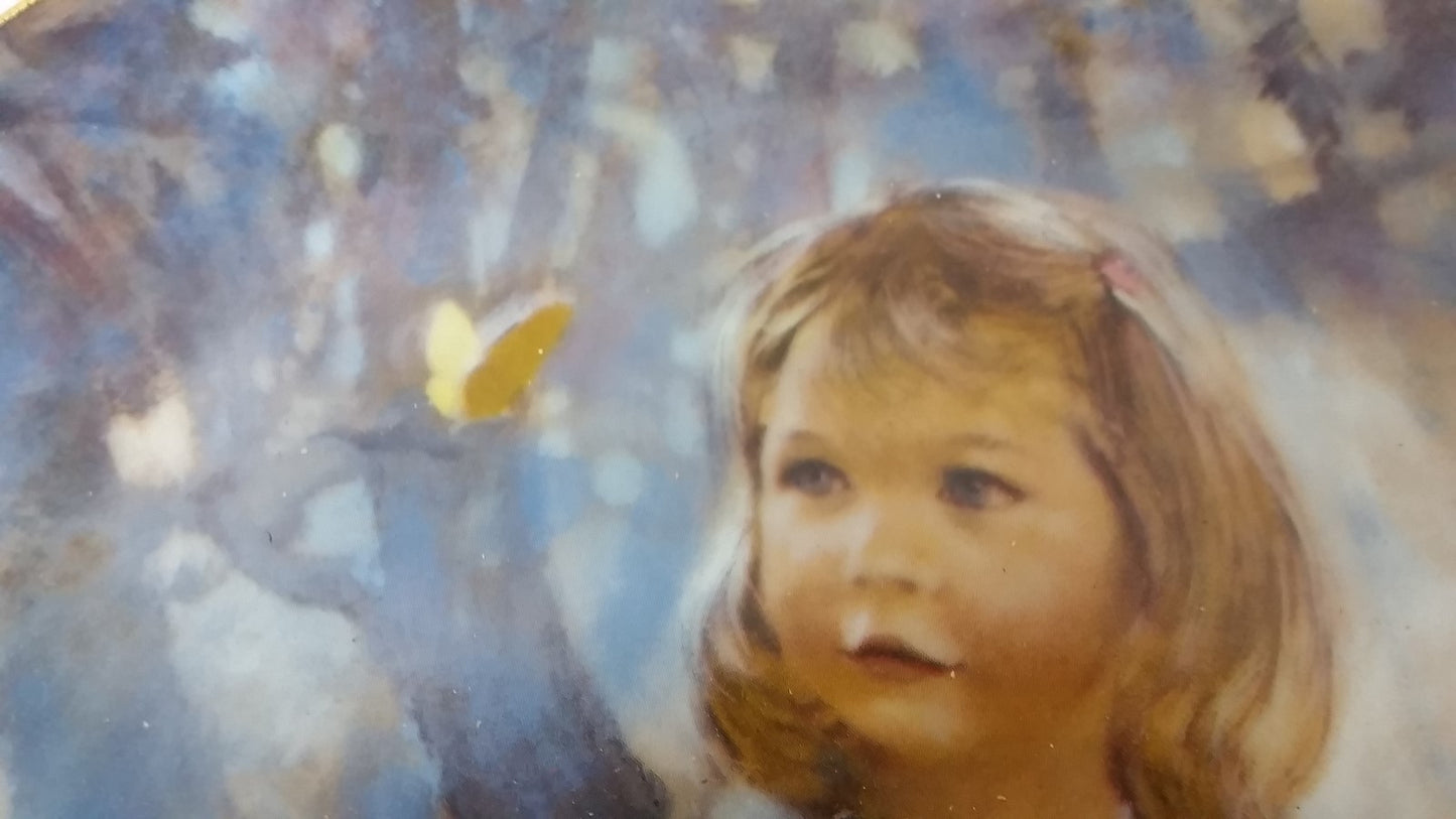 8.5'' Viletta Butterfly Magic Plate in Box w/ COA