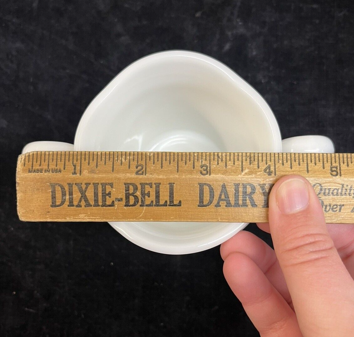 Vintage 1950s Westmoreland Hobnail Milk Glass Open Sugar Bowl 3.5"