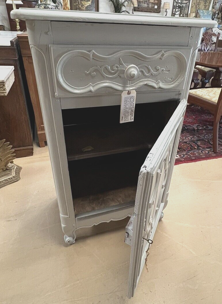 Antique French Oak Louis XV Jam Cabinet Confiturier Small Cabinet End Table