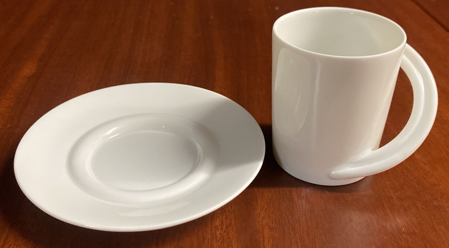 Pair Rosenthal Jan Van der Vaart Studio Line Espresso Coffee Cup & Saucer BH176
