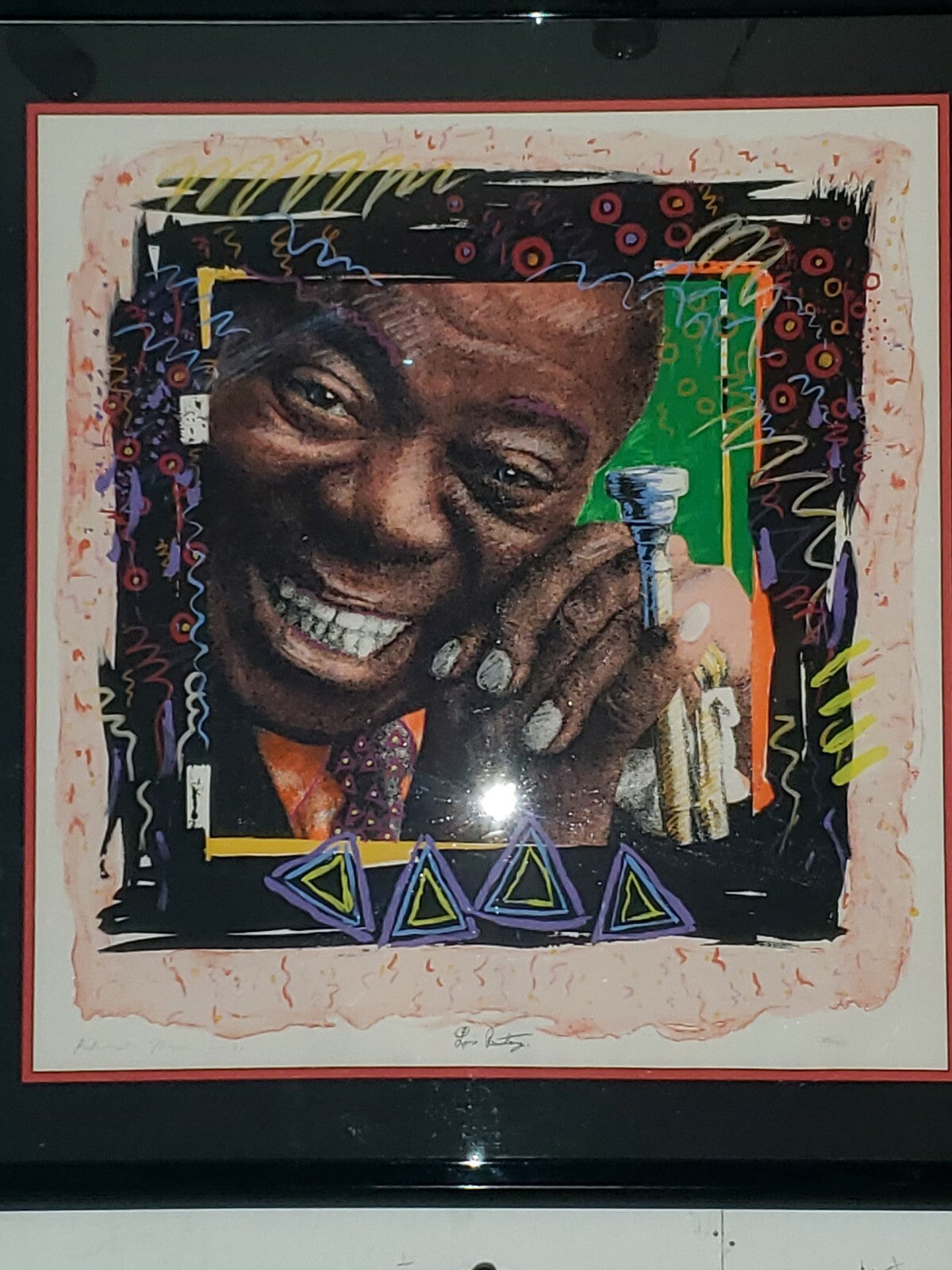 New Orleans Jazz Festival “POPS 1" Louis Armstrong Poster Signed Richard Thomas