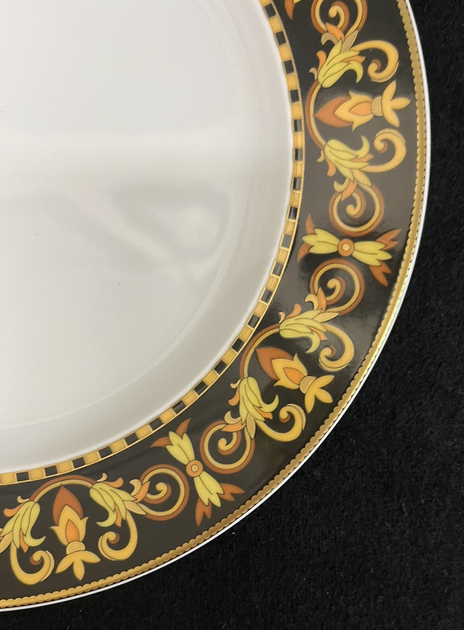 Rosenthal Versace Barocco Porcelain Salad Plates 8 7/8"