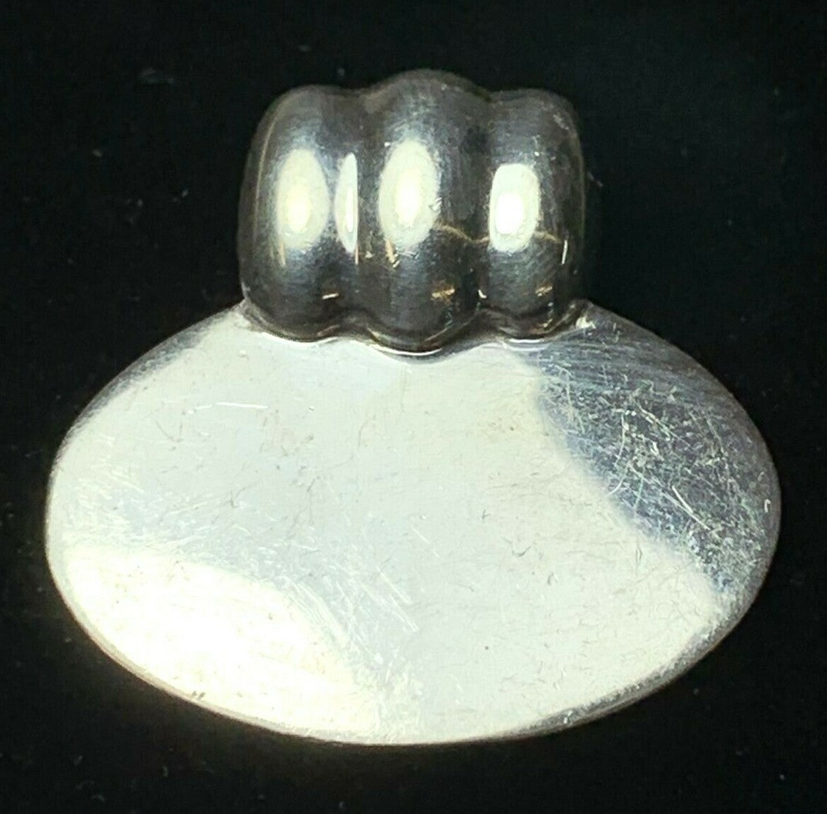 Vtg 925 Sterling Silver OVAL Slide Pendant 13.3g