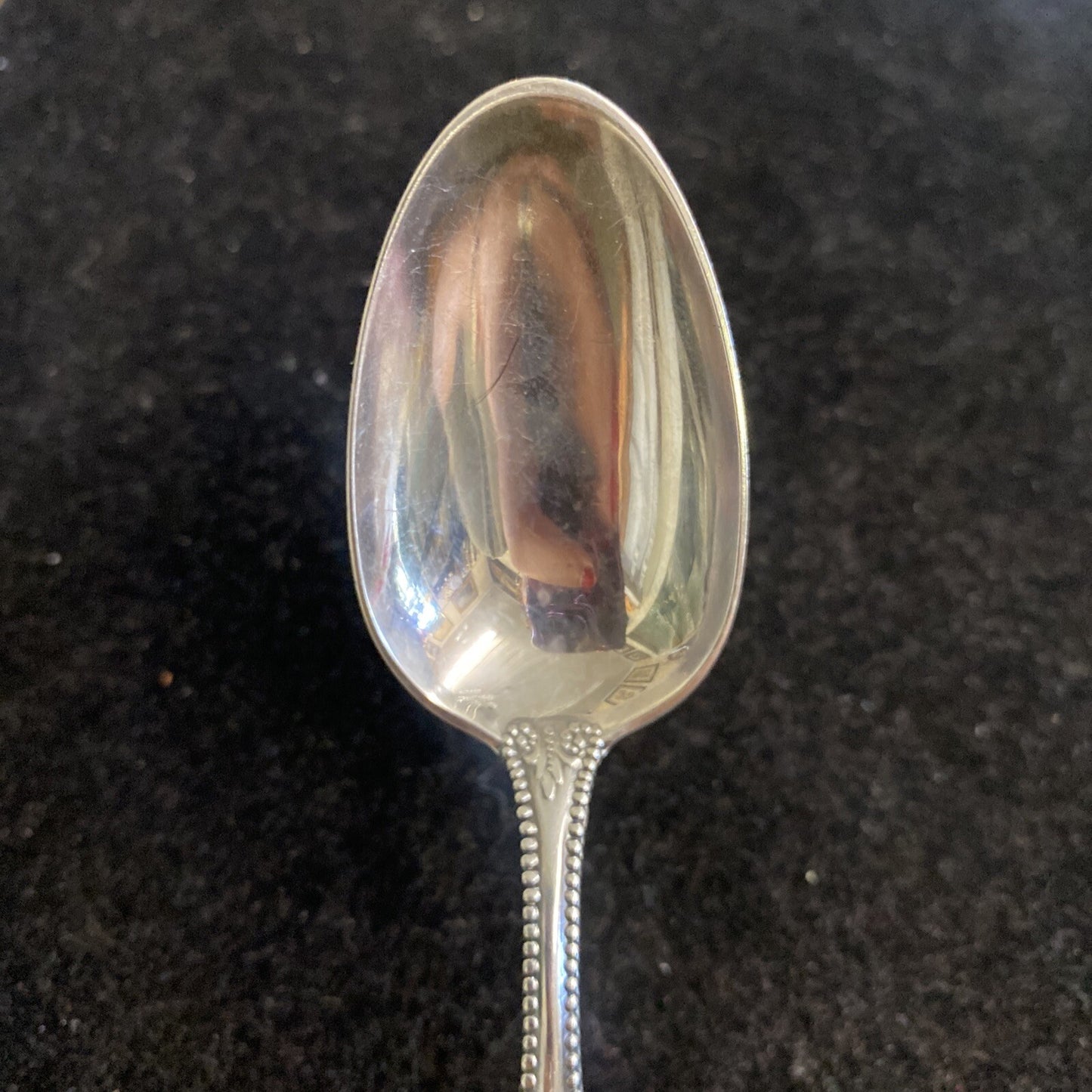 Pair of Towle Canterbury 5 3/4" Teaspoons 36.7g One Monogrammed 1893