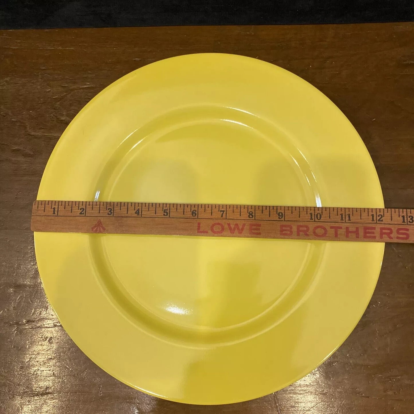 Set of 4 Taitu Uno Yellow Charger Plates 12" by Emilio Bergamin Italy