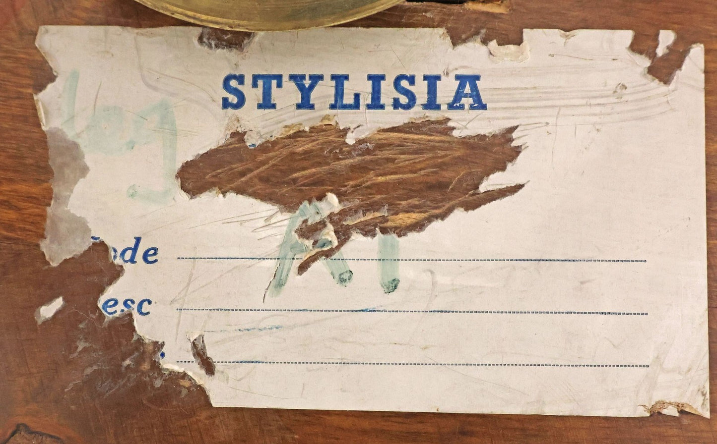 66" LARGE ROUND EMPIRE STYLE FIGURED BURL WALNUT CENTER ENTRYWAY TABLE