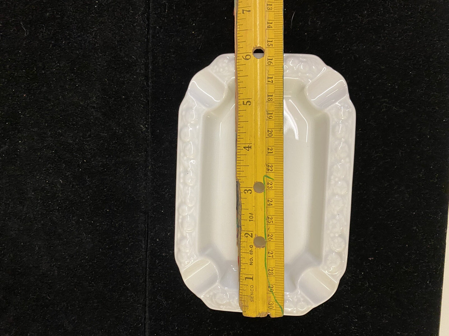 Rosenthal Maria White Classic Rose Set of 3 Stacking Ashtrays