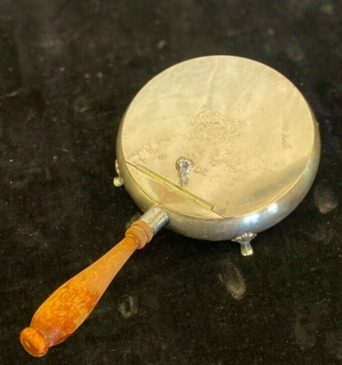 Antique Vintage Silverplate Crumb Catcher for sweeping crumbs off Tablecloth