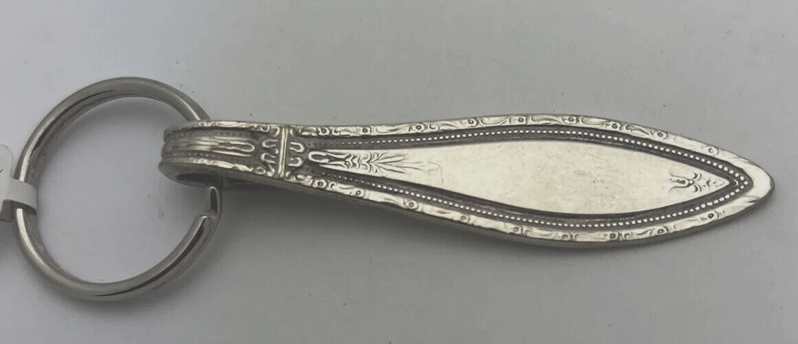 Silver Plate Key Fob and Key Ring