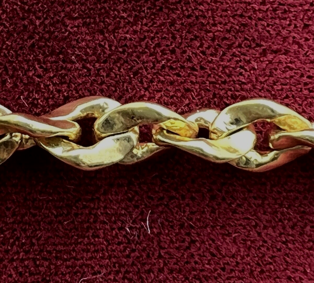 Camrose & Kross JBK gold Tone Rhinestone Paper Clip Chain Necklace 2 In One