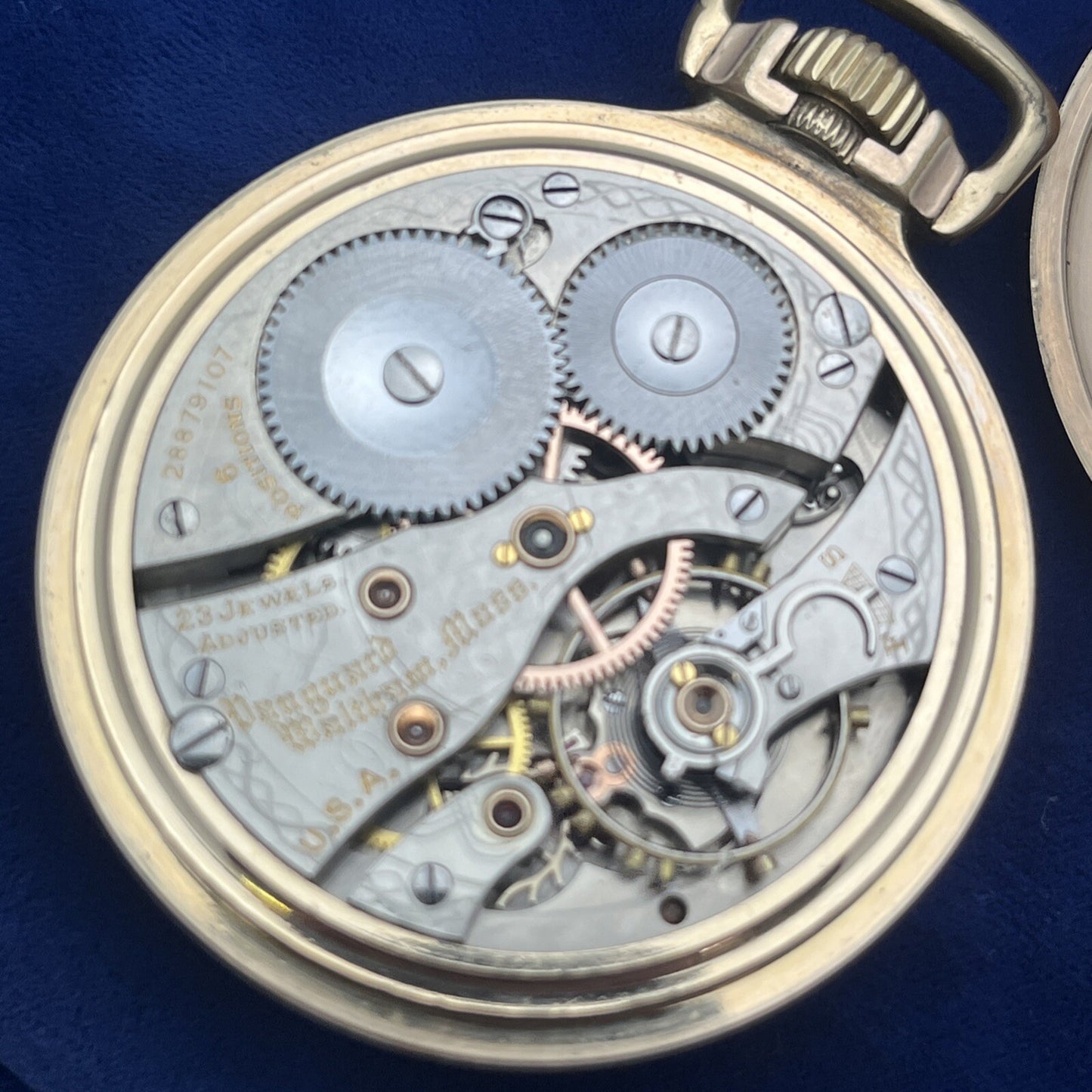 1936 Waltham Vanguard Fine 10k Gold Filled 23 Jewels Pocket Watch 16s 6 position