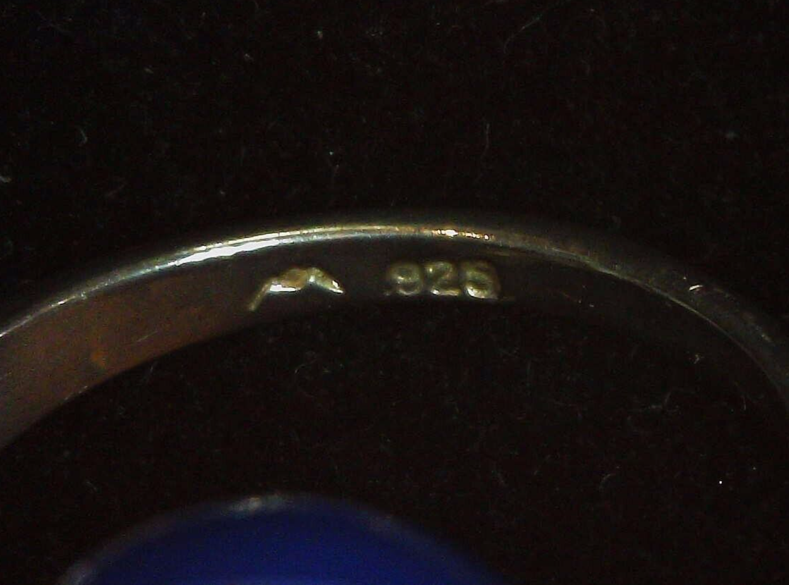 Sterling Silver 925  & Rose Gold Mystic Topaz Stone Leaf Ring Sz6.75 JM13