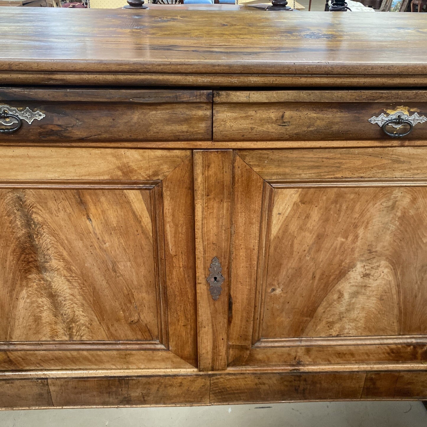 Antique French Louis Philippe Walnut Sideboard Commode Chest Buffet