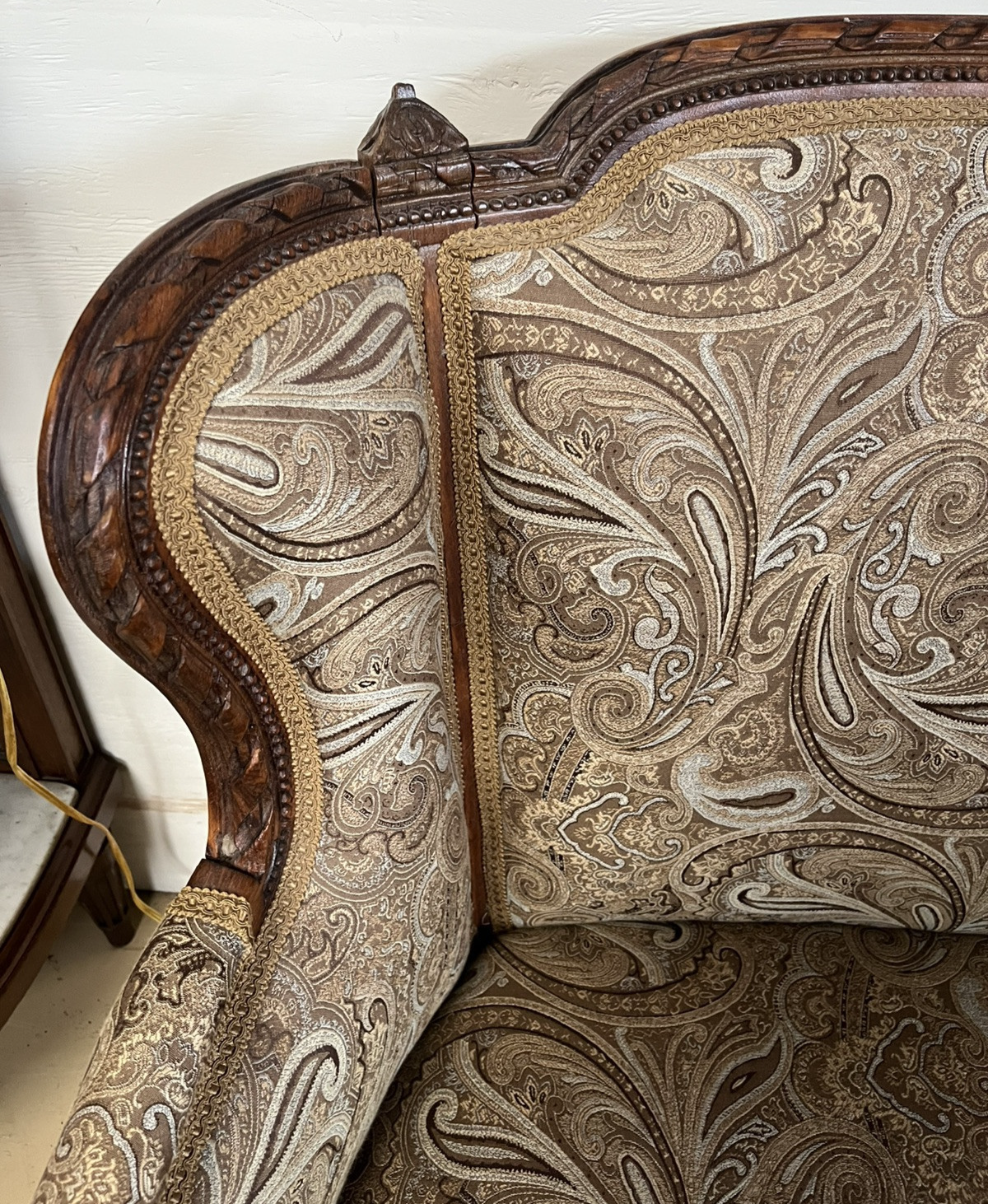 Antique French Walnut Louis XVI Settee Sofa Couch Love seat