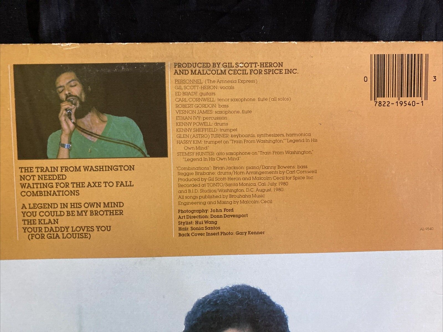 NM 1st PRESS GIL SCOTT-HERON Real Eyes ARISTA LP AL 9540