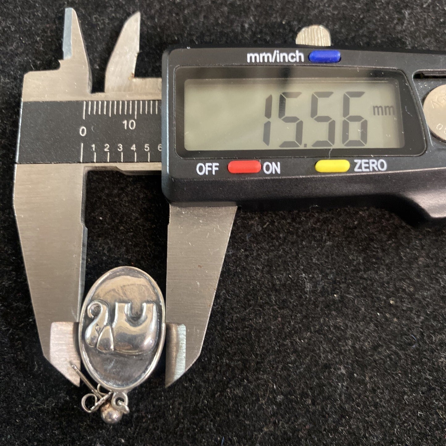 Sterling Silver 925 Dangle Drop University of Alabama Elephant Earrings 6.3g