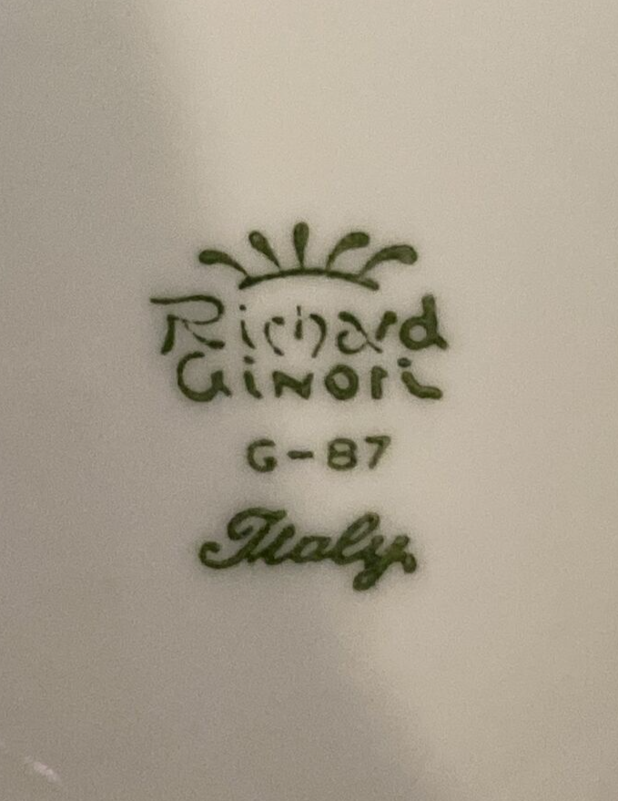 7pc Richard Ginori "Diadema" Dinner Set Place Setting Tea Coffee Plates BH167