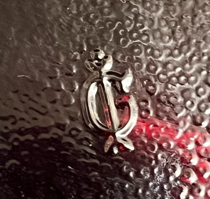 Vintage Imperial Glass Iridescent Everglade Sunset Ruby Red Creamer & Sugar