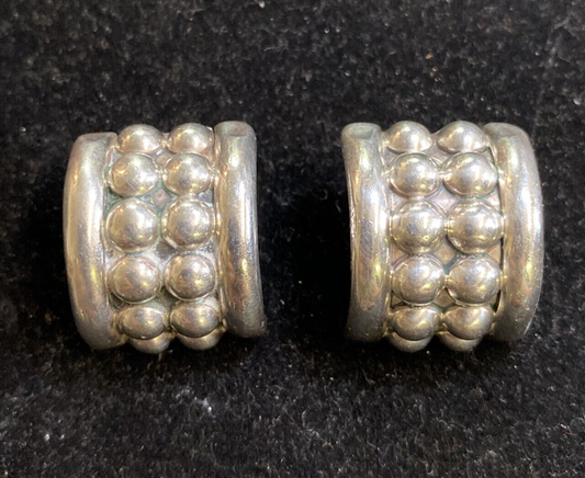 Sterling Silver 925 Clip On Earrings 21.7g