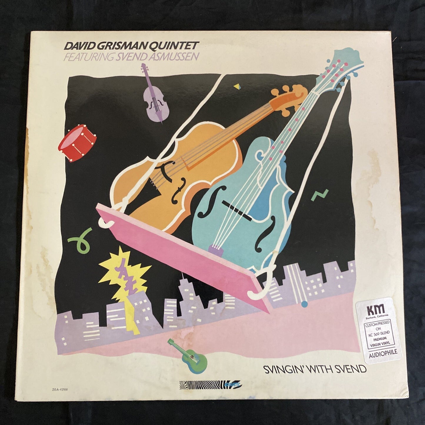 PROMO DAVE GRISMAN QUINTET W/SVEND RASMUSSEN SWINGIN WITH SVEND NM/VG++