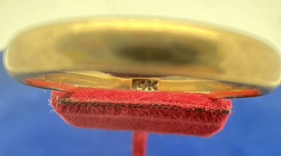 Vintage 14k Yellow Gold Band Ring. Size 10  2.97g 3mm wide stamped 14K