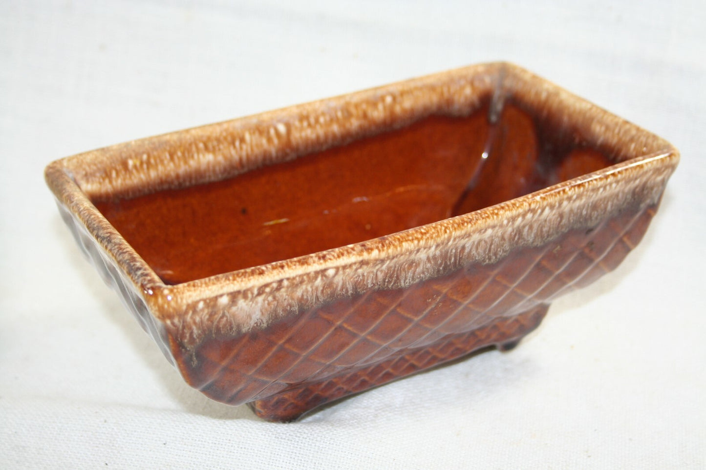 Vintage Brown Shawnee Planter 404 7''