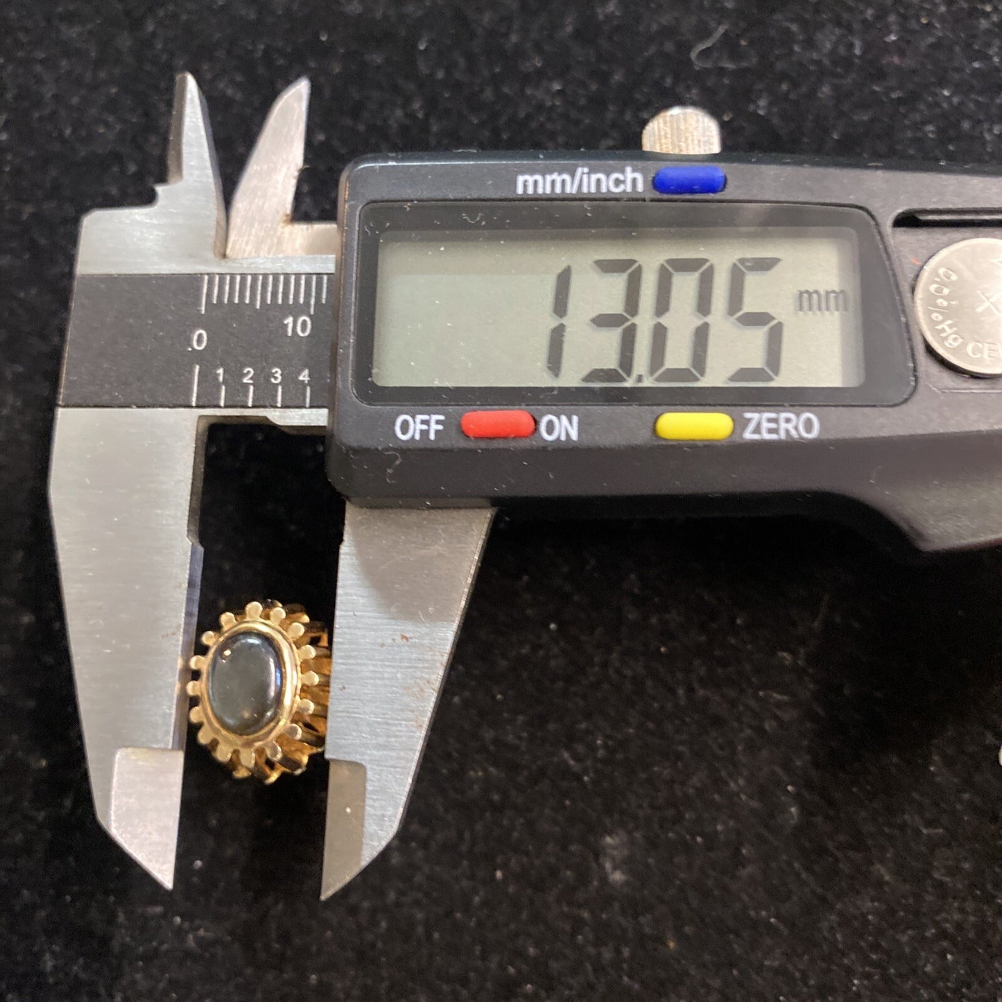 14K Yellow Gold Star Sapphire Ring Size 7.75 6.4g