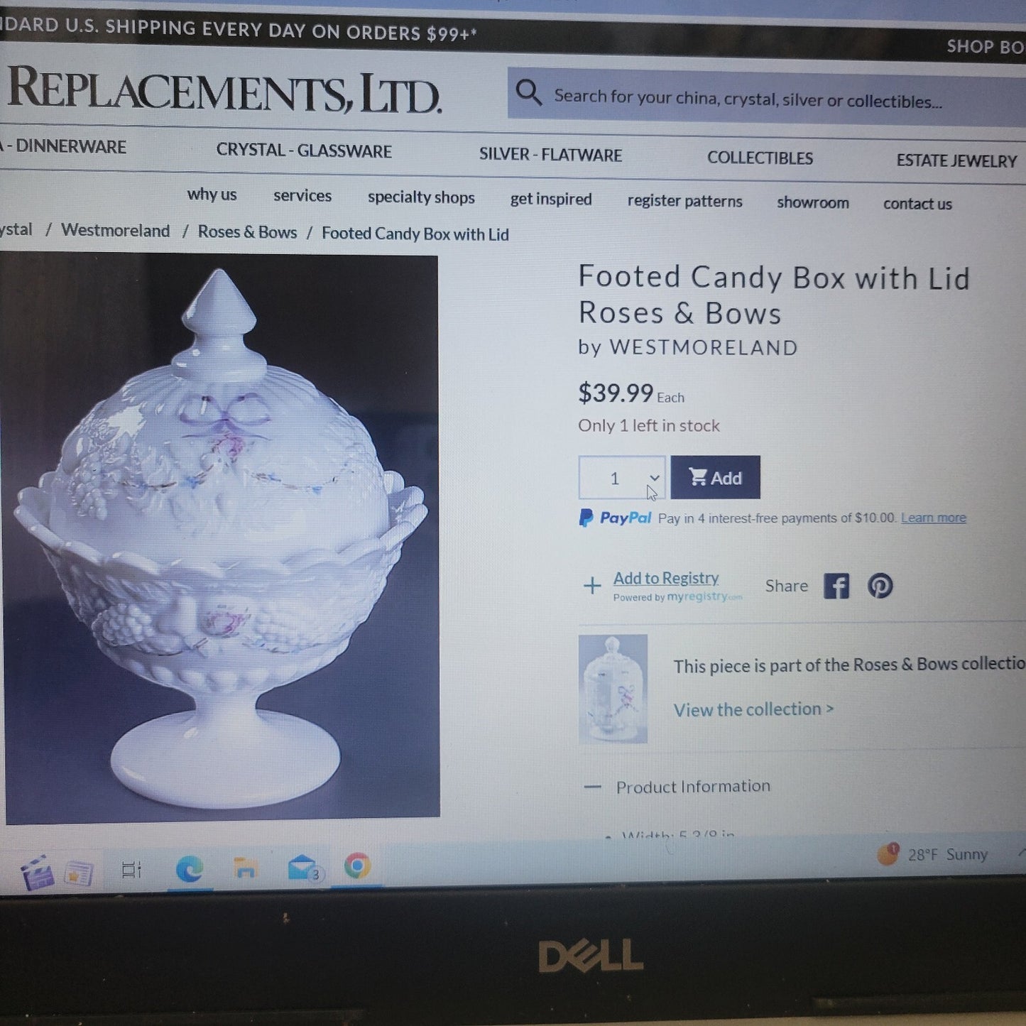 1978 Milk Glass Pedestal Candy Dish  Westmoreland artist signed 7 3/4" M A Lash